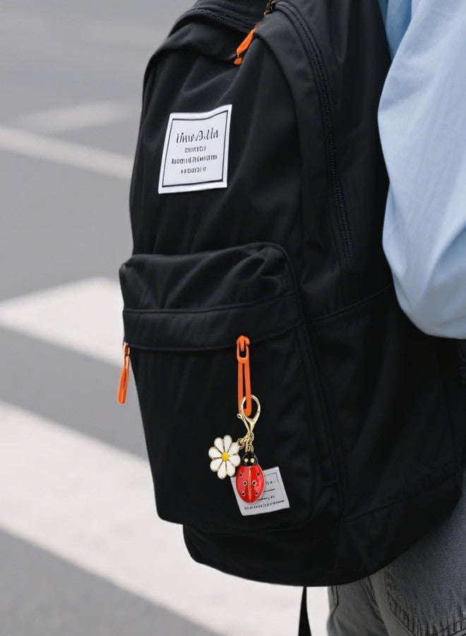 Hoheng Ladybug Keychain Bee Butterfly Keychain Flower Bag Charm Always Remember Thank You Keyrings With a Gift Card - Image 2